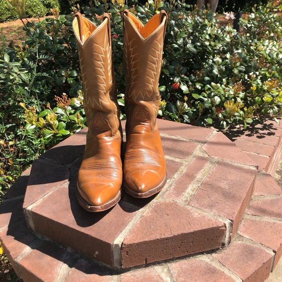 Nocona Cowboy Boots Brown 10B - Picture 10 of 14